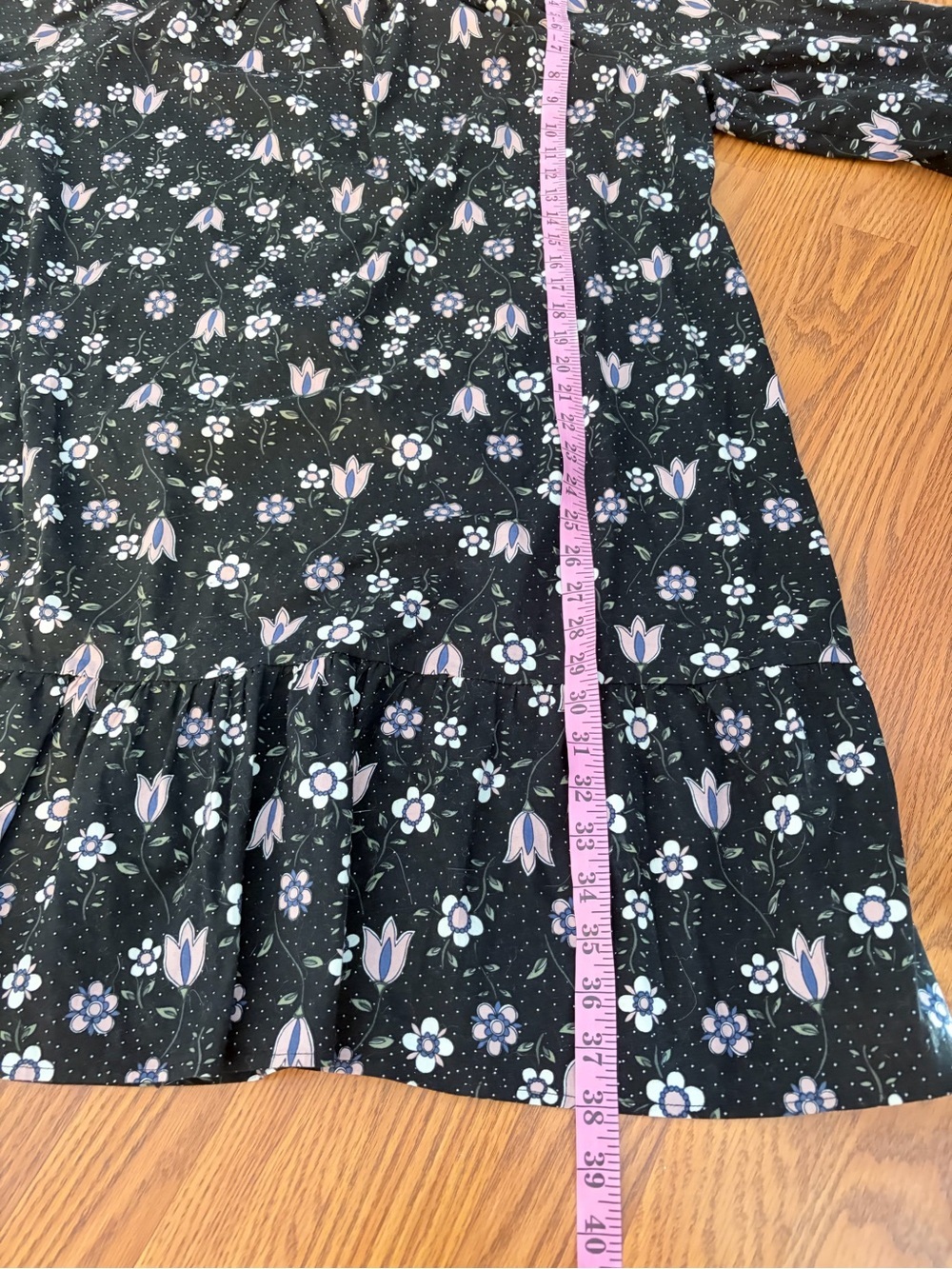 Eloquii black Floral Square-Neck Midi Dress - Picture 5 of 15